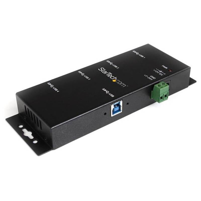 StarTech 4 Port USB 3.0 Hub (USB-A) - Metal Industrial Hub - Mountable