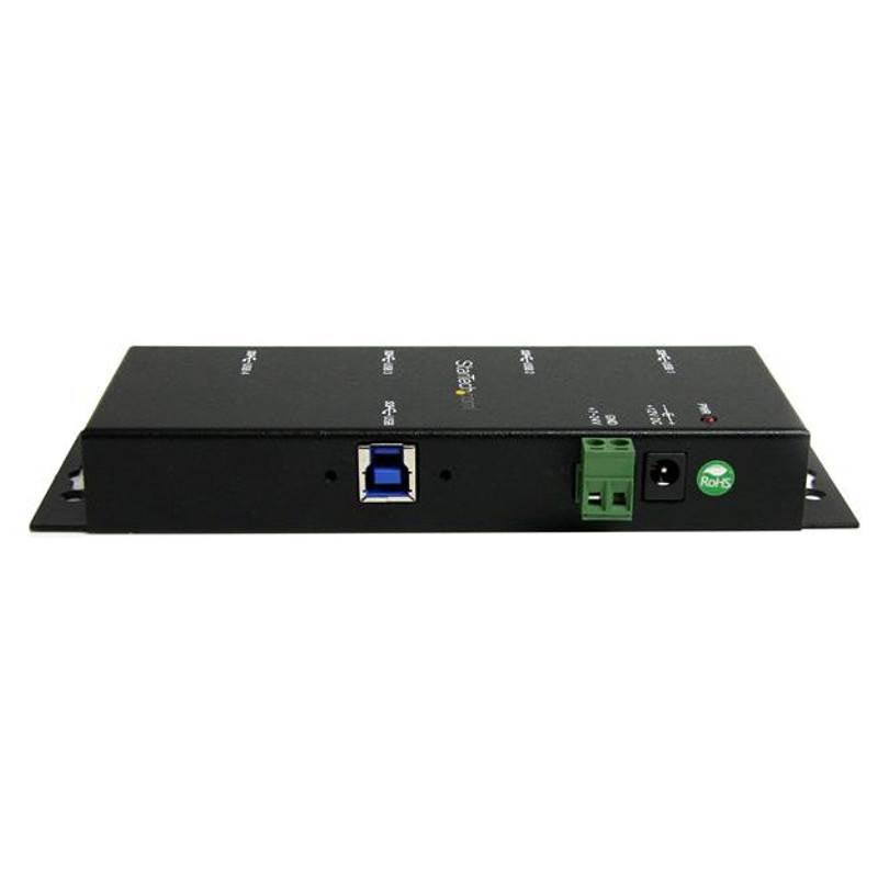 StarTech 4 Port USB 3.0 Hub (USB-A) - Metal Industrial Hub - Mountable