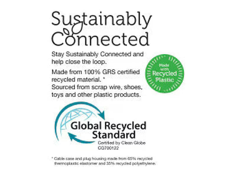 1.2m GRS Certified USB-A to Apple Lightning Cable - White - ALGR12WH