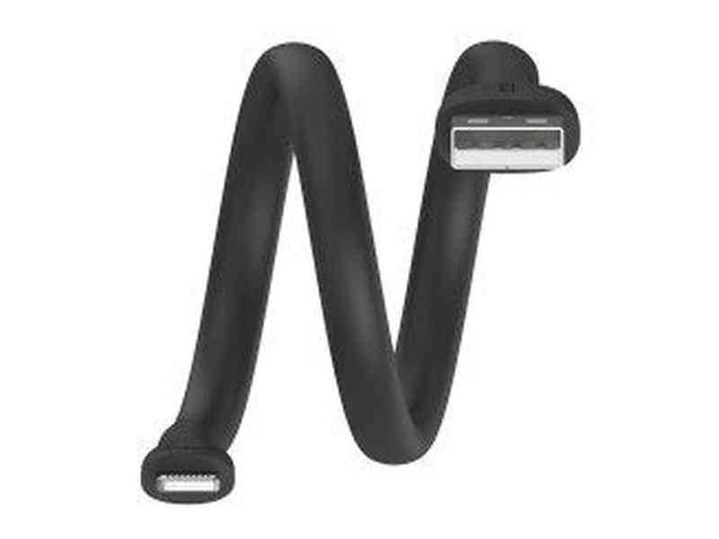 25cm Apple Lightning to USB Cable - Super Soft Black - ALSBBK