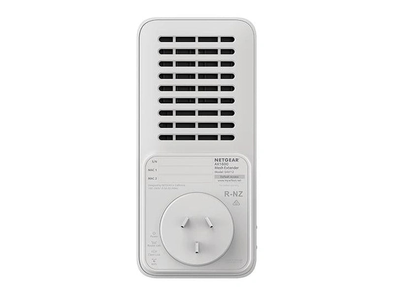 Netgear EAX12-100AUS AX1600 4-Stream Wi-Fi 6 Mesh Extender