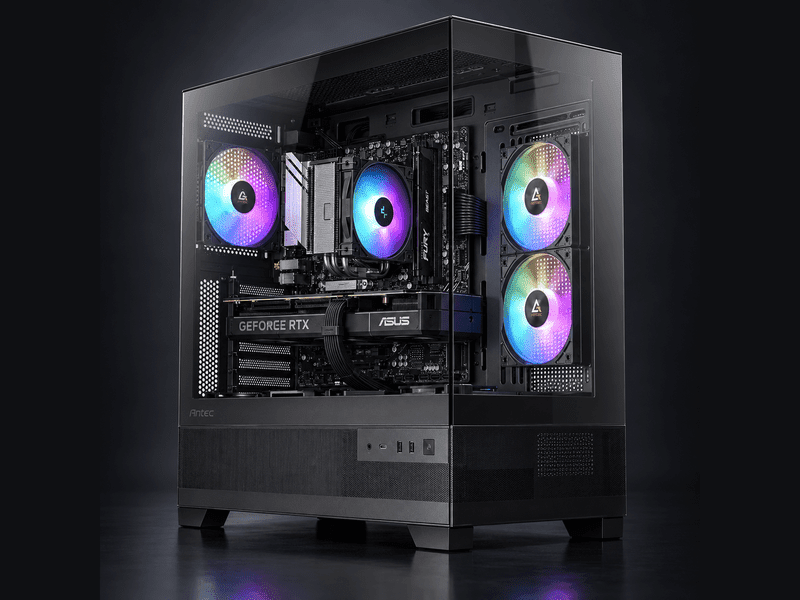 PCLAN ASUS Powered AMD AI Gaming PC, Ryzen 5 9600X / ASUS RTX 5070 12GB / 32GB DDR5 / 1TB NVMe / Windows 11 / 2 Year RTB Warranty