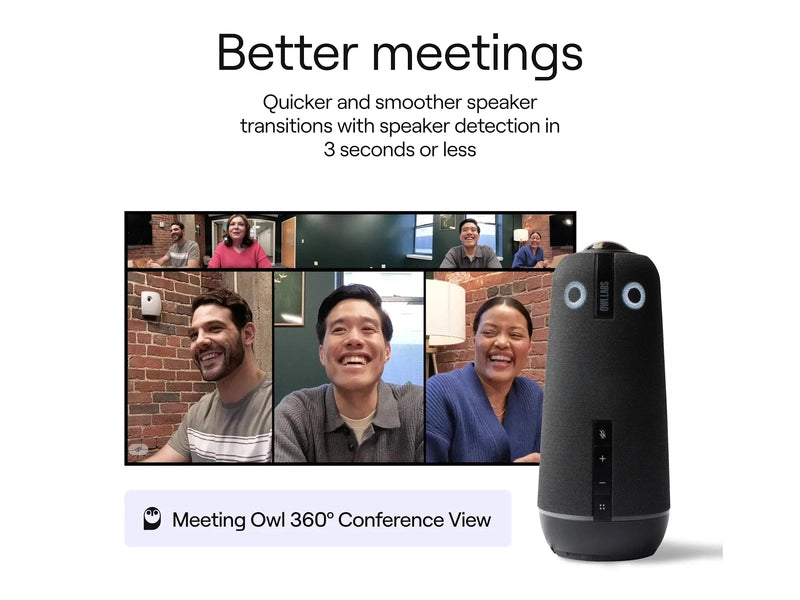 Owl Labs Meeting Owl 4+ 4K UHD All-in-One Video Conferencing Device MTW405-4000
