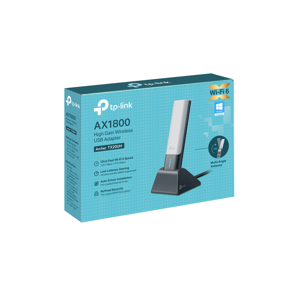 TP-Link Archer TX20UH AX1800 High Gain Wireless USB Adapter