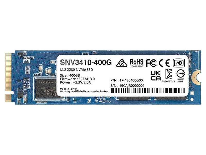 Synology SNV3410 400GB NVMe M.2 2280 Enterprise SSD