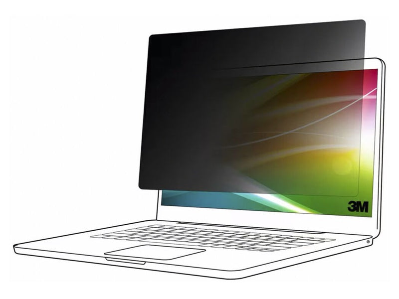 3M Bright Screen Privacy Filter for 13.3" Full Screen Laptop with 3M COMPLY Adhesive Strips, 16:10, Touch Compatible