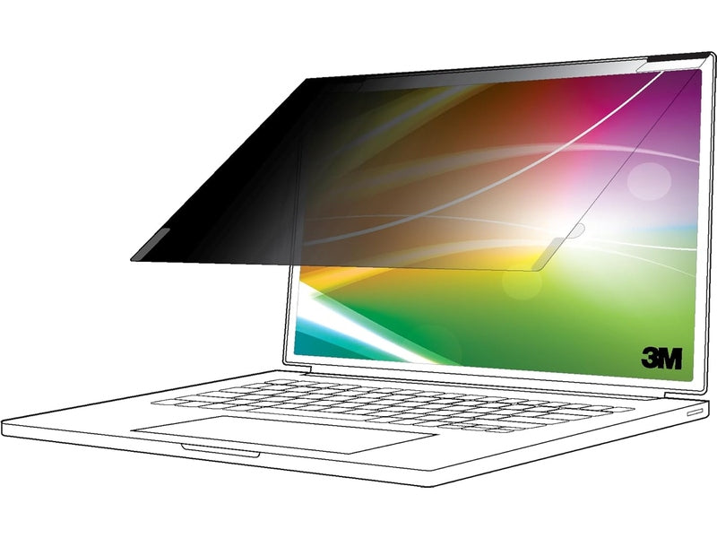 3M Bright Screen Privacy Filter 13.4" Laptop with COMPLY adhesive Strips 16:10 for Dell Multi-line Laptops