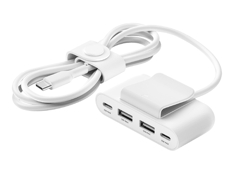 Belkin BoostCharge 4-Port Power Extender White 2X USB-C + 2X USB-A