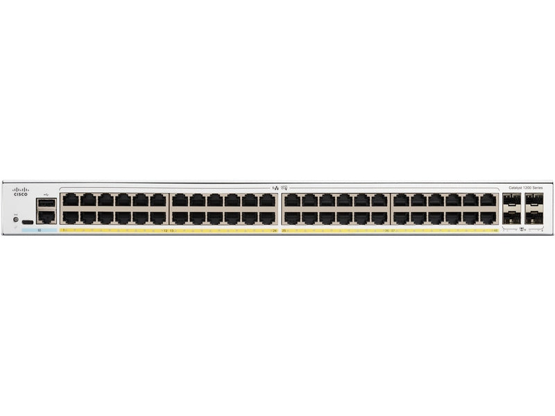 Cisco Catalyst 1200, 48-Port Managed Switch with 48 Gigabit Ethernet and 4 SFP Ports