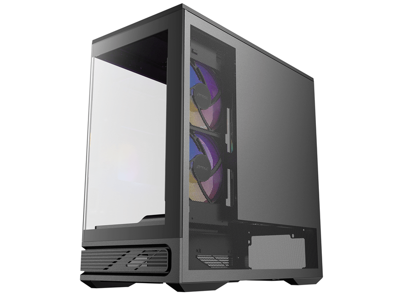Antec C2M ARGB Compact Micro ATX Case, 4mm Tempered Glass Side Panel, NO PSU, 5 slots, 415mm GPU, 165mm CPU, 240mm ARGB fan, USB-C 10Gbps
