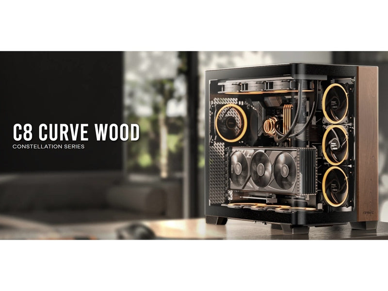 Antec C8 Curve Wood Constellation Series E-ATX Case, 4mm T/G, NO PSU