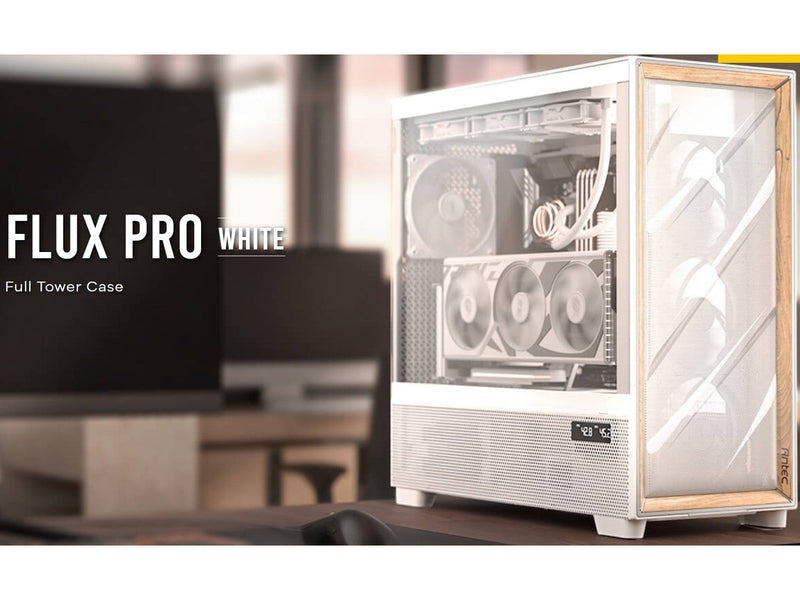 Antec Flux Pro Full Tower E-ATX Case - White FLUX PRO WHITE EUV