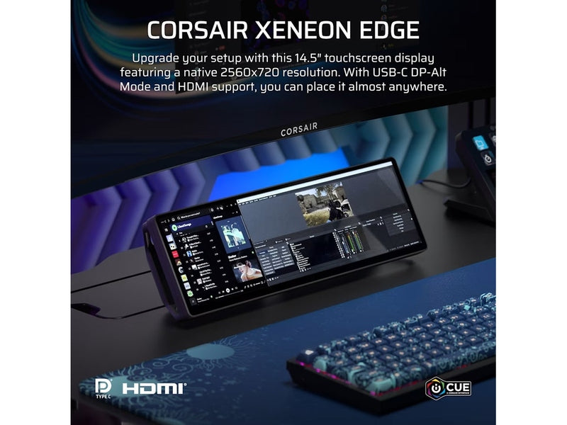 Corsair Xeneon Edge 14.5" IPS LCD Touchscreen Black
