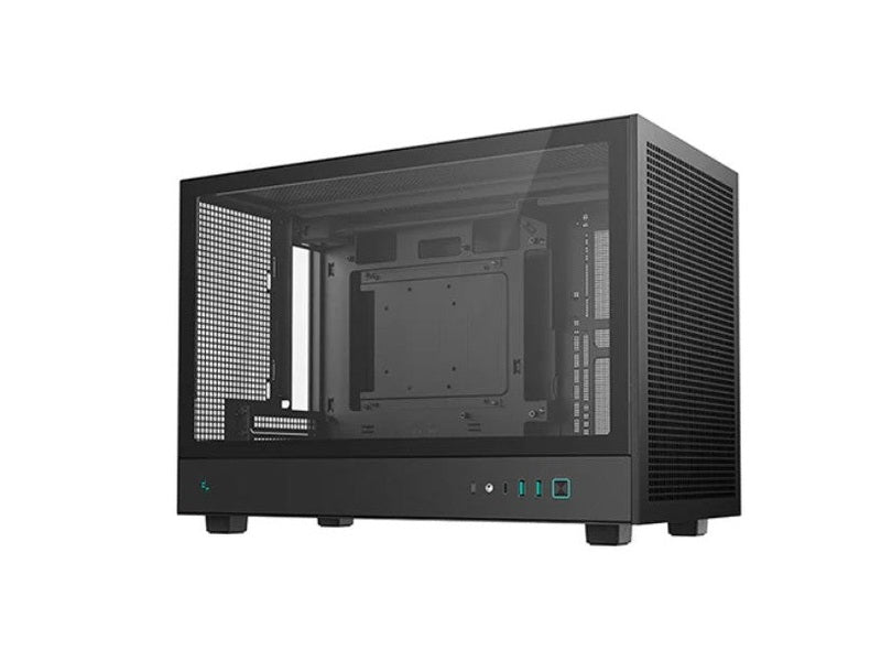DeepCool CH260 M-ATX Case, Extremely Portable Size,Abundant Airflow Ventilation,Mesh and glass panels,Support up to 360mm liquid cooling,Direct instal