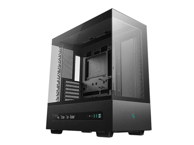 DeepCool CH690 DIGITAL Mid-Tower ATX Case, Panoramic Design, Support up to 420mm Radiator, Supports Rear Connector Motherboards, USB3.0×2、Audio/Mic×1
