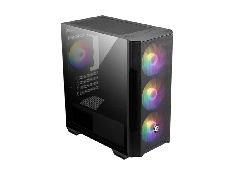 MSI MAG FORGE M100R BLACK, Micro ATX Case, 1x USB 3.2, 2x USB 2.0, 1x Audio, 1x Mic, 4x PCI-E, 2x 2.5', 2x 3.5', Micro ATX / Mini ITX