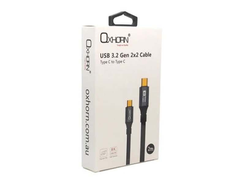 Oxhorn USB 3.2 Gen 2x2 C to C 20Gbps 8K@60Hz 100w 2m