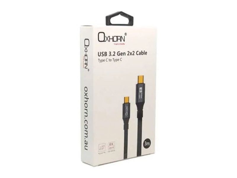 Oxhorn USB 3.2 Gen 2x2 C to C 20Gbps 8K@60Hz 100w 3m