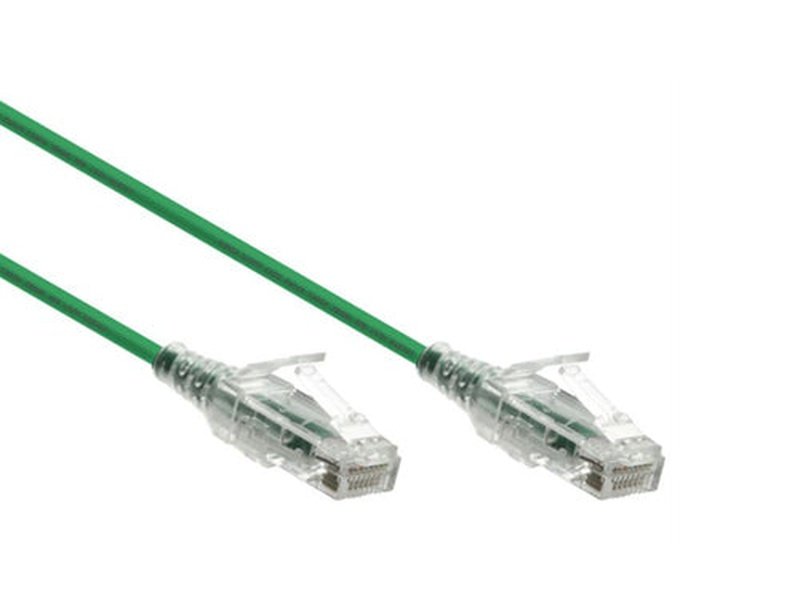 Konix 0.3m Slim CAT6 UTP Patch Cable LSZH - Green