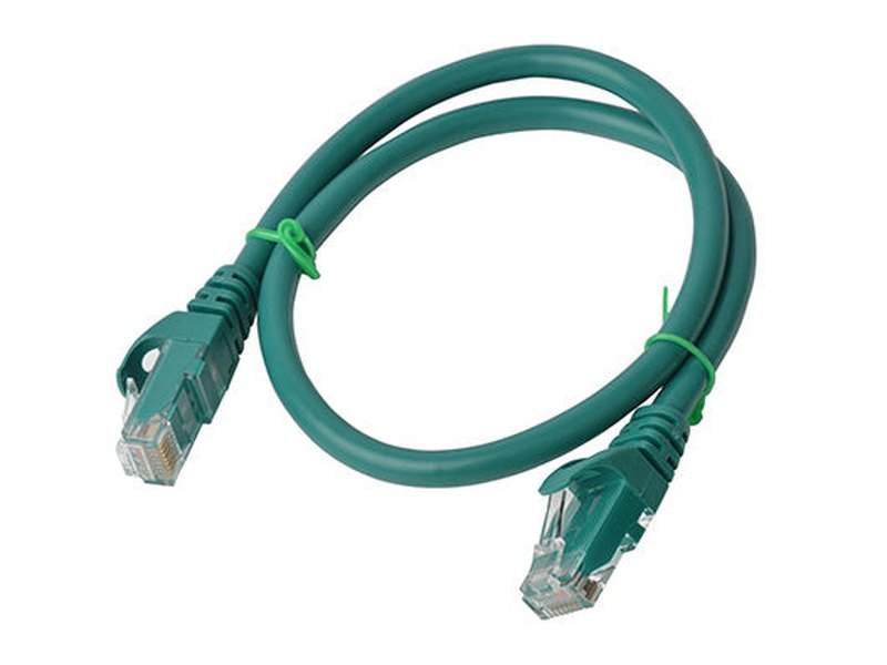 8Ware CAT6A Cable 0.25m 25cm - Green Color RJ45 Ethernet Network LAN UTP Patch Cord Snagless