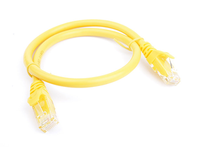 8Ware CAT6A Cable 0.25m 25cm - Yellow Color RJ45 Ethernet Network LAN UTP Patch Cord Snagless