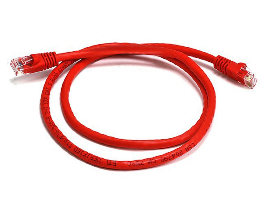 8Ware CAT6A Cable 0.5m 50cm - Red Color RJ45 Ethernet Network LAN UTP Patch Cord Snagless