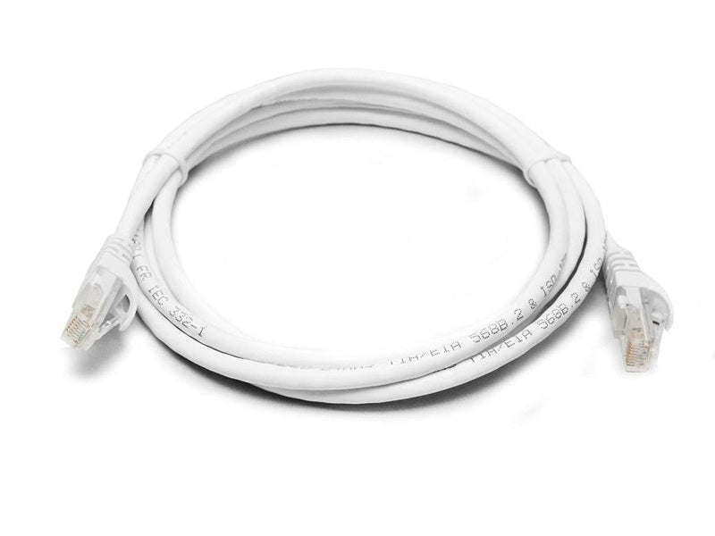 8Ware CAT6A Cable 0.5m 50cm - White Color RJ45 Ethernet Network LAN UTP Patch Cord Snagless