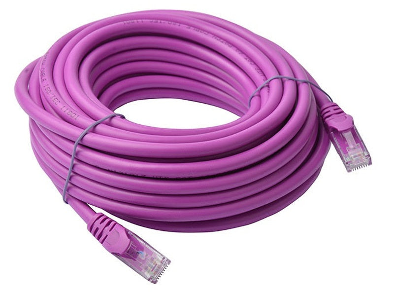 8Ware CAT6A Cable 10m - Purple Color RJ45 Ethernet Network LAN UTP Patch Cord Snagless