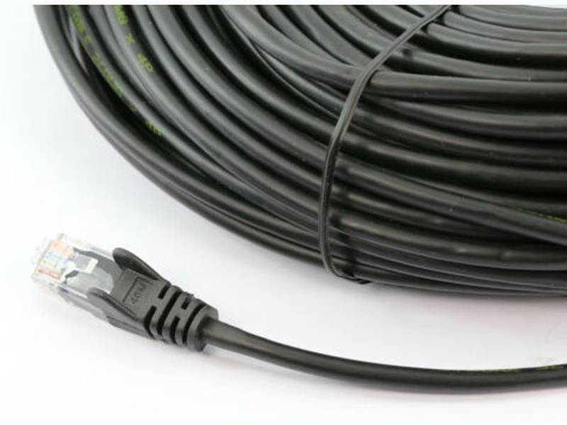 8Ware CAT6A Cable 15m - Black Color RJ45 Ethernet Network LAN UTP Patch Cord Snagless