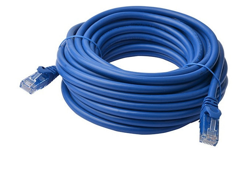 8Ware CAT6A Cable 40m - Blue Color RJ45 Ethernet Network LAN UTP Patch Cord Snagless