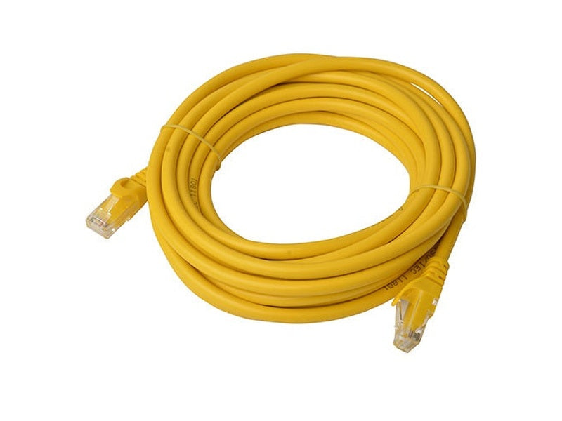 8Ware CAT6A Cable 5m - Yellow Color RJ45 Ethernet Network LAN UTP Patch Cord Snagless