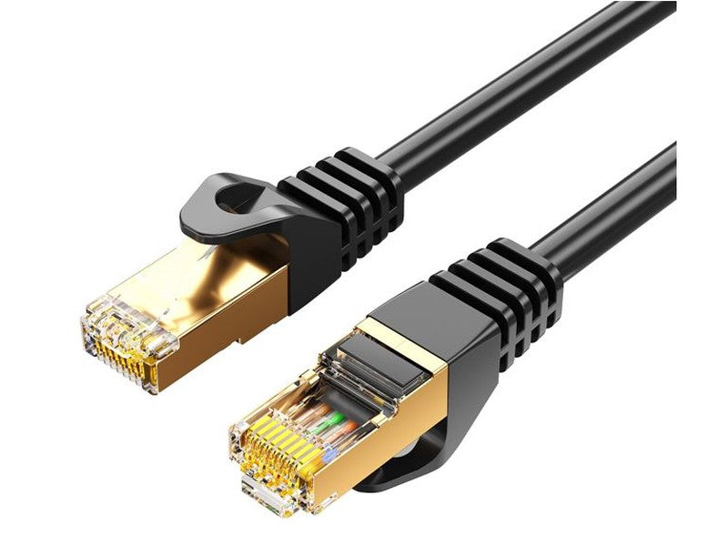 8Ware CAT7 Cable 2m - Black Color RJ45 Ethernet Network LAN UTP Patch Cord Snagless