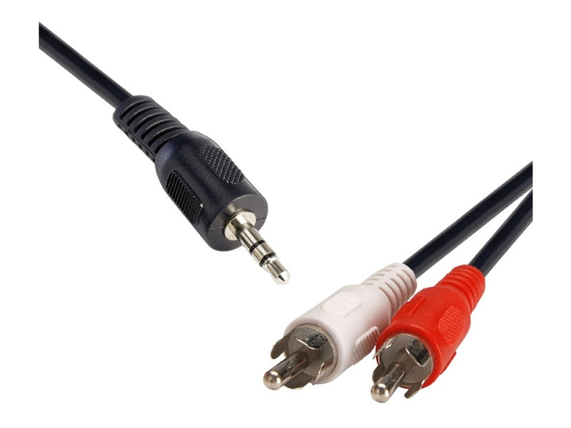 8Ware 3.5 Streo Plug to 2 x RCA Plug Male to Male Vadio Cable for Multi Device 1.5m Cable