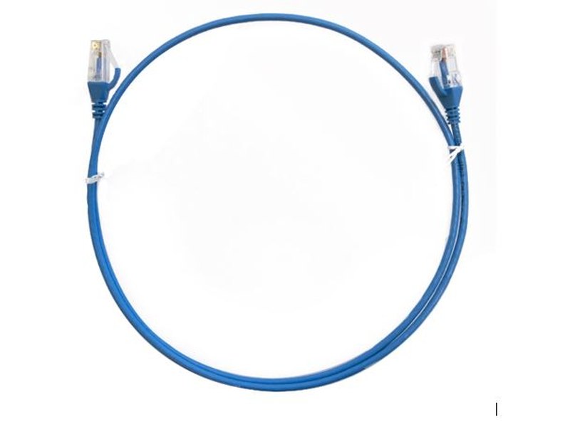 8ware CAT6 Thin Cable 1.5m / 150cm - Blue Color Premium RJ45 Ethernet Network LAN UTP Patch Cord 26AWG
