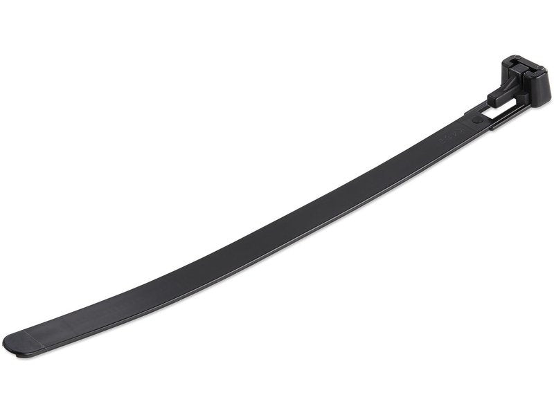 StarTech 100 Pack 6" Reusable Cable Ties Black Medium Releasable Nylon/Plastic Zip Ties