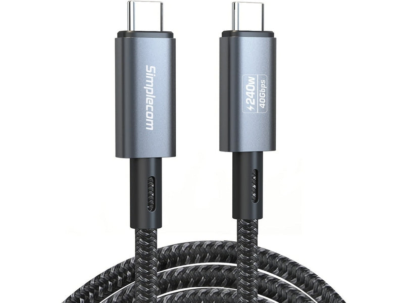 Simplecom CA612 USB-C to USB-C Cable USB4 40Gbps 5A 240W PD3.1 8K@60Hz 1.2M
