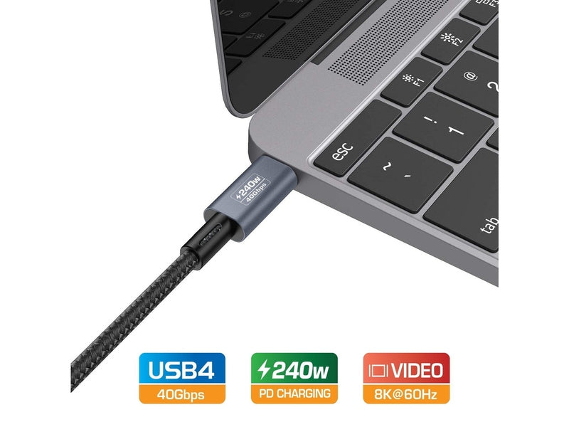Simplecom CA612 USB-C to USB-C Cable USB4 40Gbps 5A 240W PD3.1 8K@60Hz 1.2M