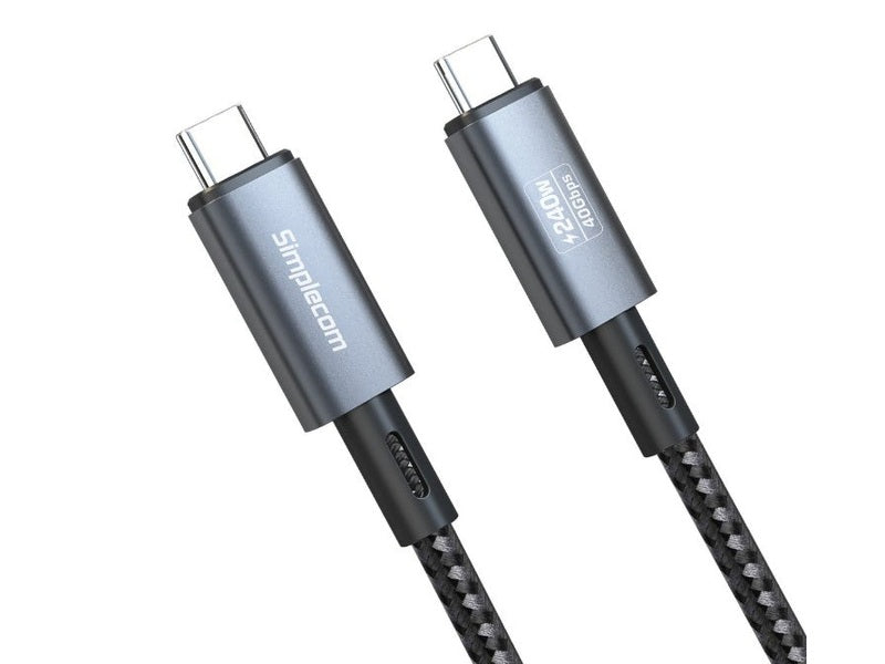 Simplecom CA615 USB-C to USB-C Cable USB4 40Gbps 5A 240W PD3.1 8K@60Hz 1.5M