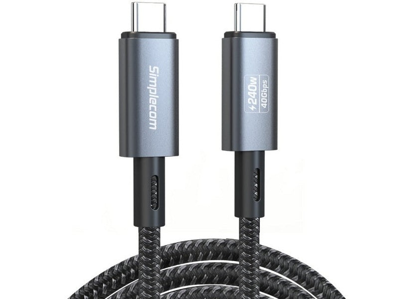 Simplecom CA615 USB-C to USB-C Cable USB4 40Gbps 5A 240W PD3.1 8K@60Hz 1.5M