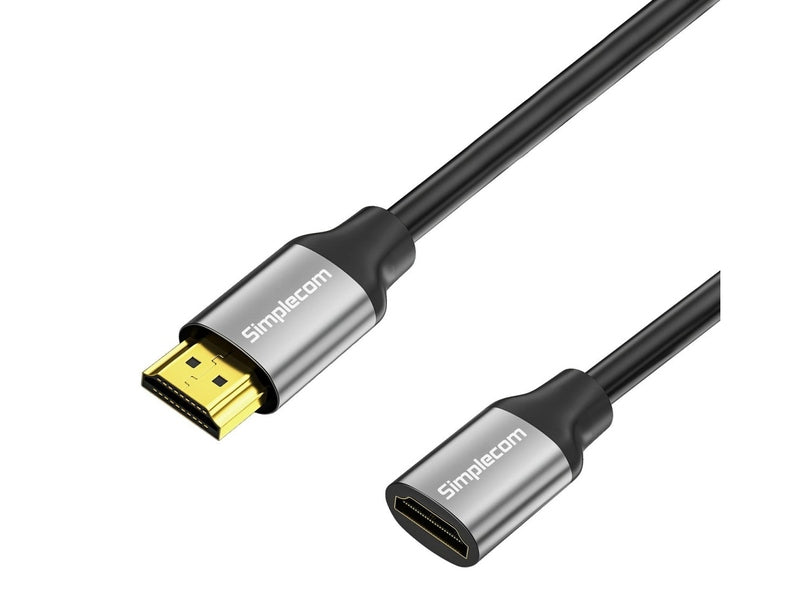 Simplecom CAF305 0.5M HDMI 2.1 Extension Cable Male to Female 48Gbps 8K@60Hz
