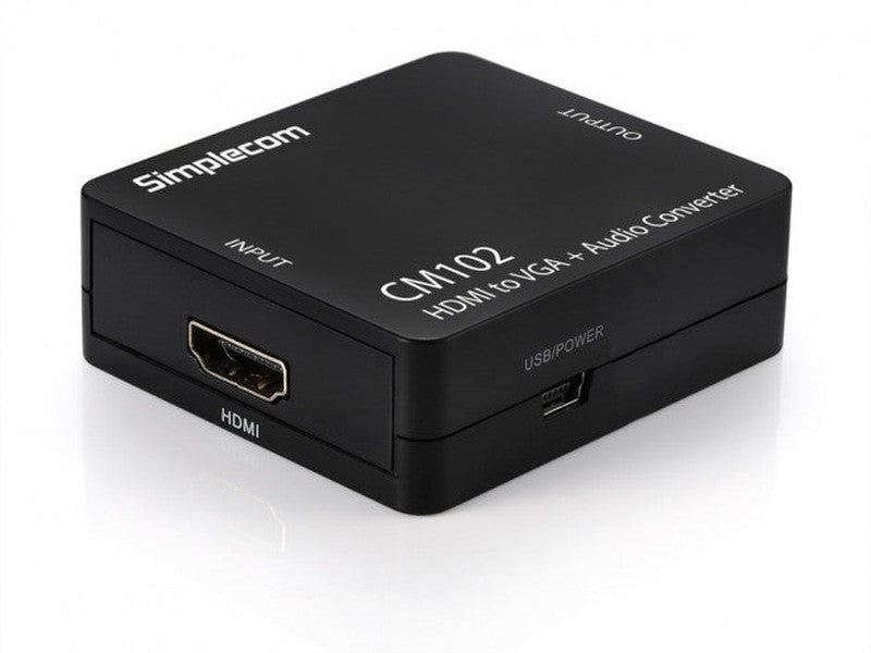 Simplecom CM102 HDMI to VGA + Audio 3.5mm Stereo Converter