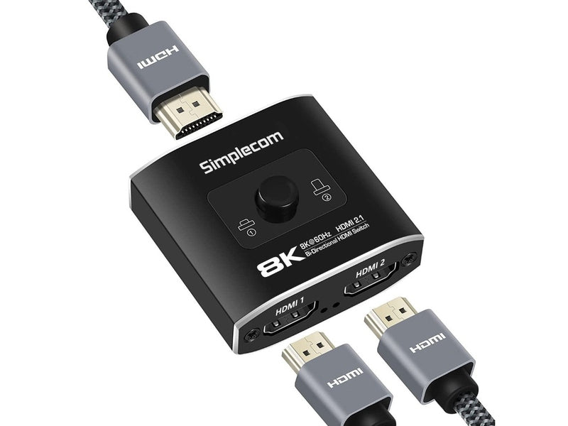 Simplecom CM302V2 Bi-Directional 2 Way HDMI 2.1 Switch Selector 8K