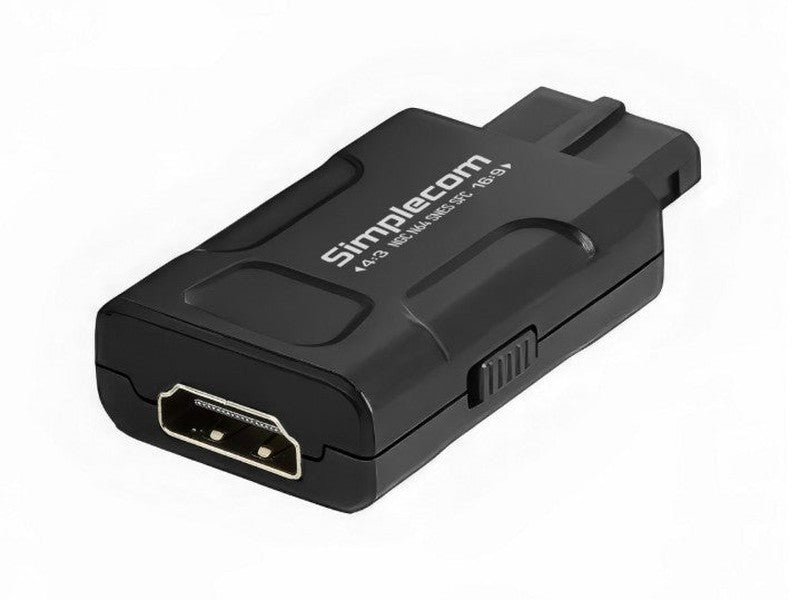 Simplecom CM461v2 HDMI Adapter Composite AV and S-Video to HDMI Converter for Nintendo NGC N64 SNES SFC