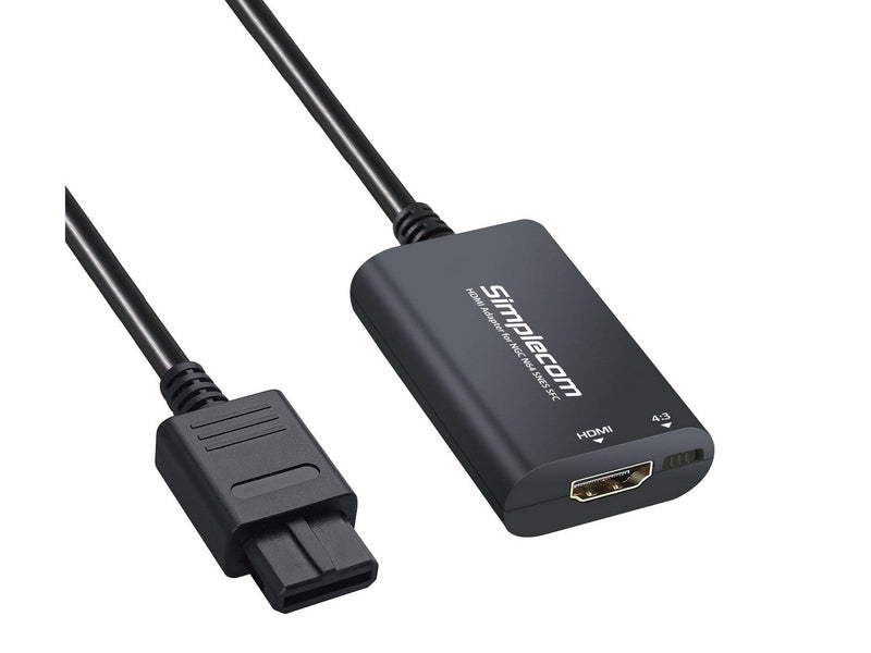 Simplecom CM461 HDMI Adapter Composite AV to HDMI Converter for Nintendo NGC N64 SNES SFC