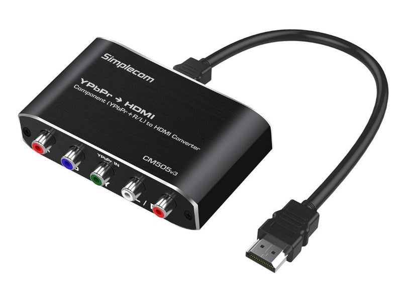 Simplecom CM505v3 Component YPbPr + Stereo R/L to HDMI Converter Full HD 1080p