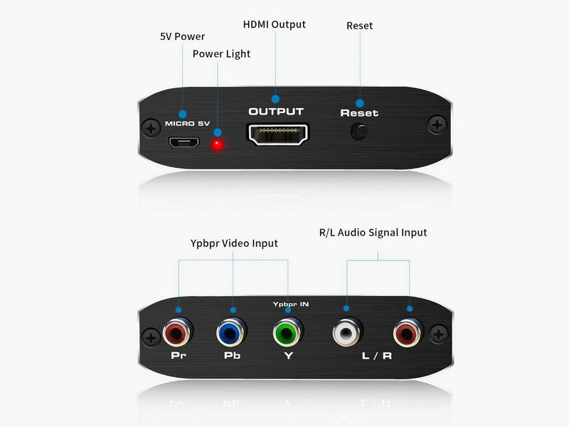 Simplecom CM505v3 Component YPbPr + Stereo R/L to HDMI Converter Full HD 1080p