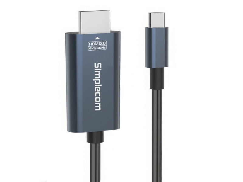 Simplecom DA322 USB-C Type-C to HDMI 2.0 Cable 2M HDCP 4K@60Hz