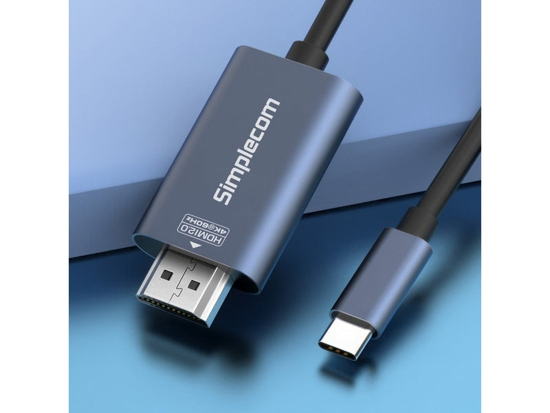 Simplecom DA322 USB-C Type-C to HDMI 2.0 Cable 2M HDCP 4K@60Hz
