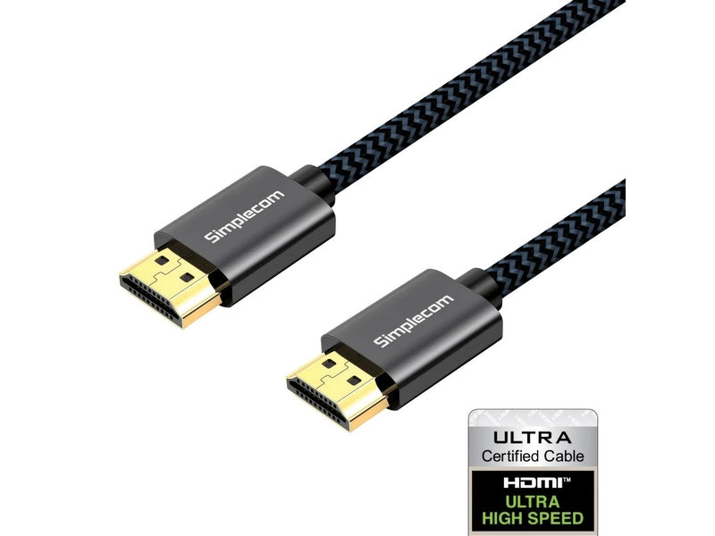 Simplecom SBT002 Ultra High Speed HDMI 2.1 Cable Nylon Braided 48Gbps 8K@60Hz
