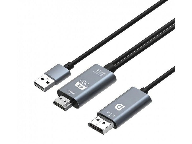 Simplecom TH201 HDMI to DisplayPort Active Converter Cable 4K@60hz USB Powered 2M